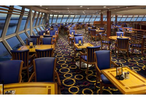 El Windjammer Café es el Buffet del Barco